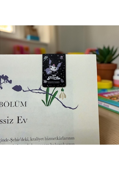 Bakgelal Sanrio Lisanslı Kuromi 3 Lü Manyetik Kitap Ayracı Seti Gül Temalı Mor Tasarım - 9041410517130