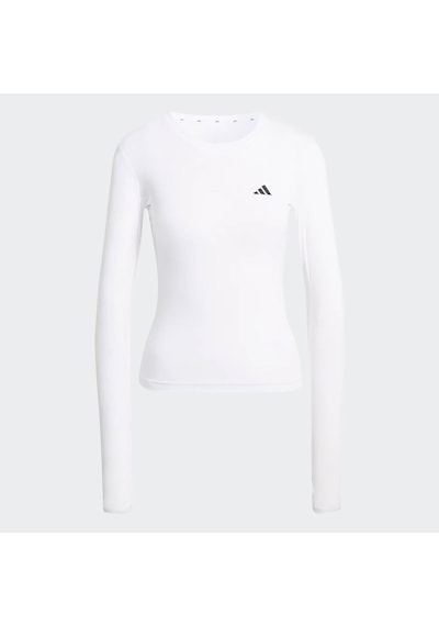 Adidas Primelift Essentials Workout Beyaz Kadın Uzun Kollu T-shirt Kd2211 Beyaz