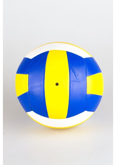 Abbetc Dikişli Voleybol Topu Sarı Lacivert Yumuşak Deri Salon Antrenman Topu Sarı - Lacivert
