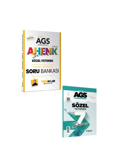 Meb Ags Ahenk Serisi Sözel Yetenek Tamamı Çözümlü Soru Bankası & Sözel Yetenek 7 Deneme Seti