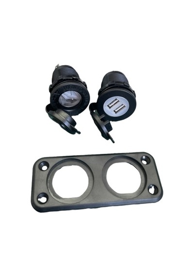 2.1 A Harici 2 Li USB Yuvası ve Çakmak Soketi Girişi 2 Li  12Volt