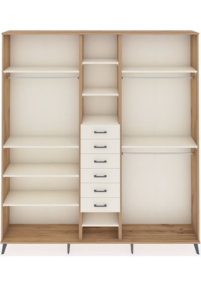 Arges Dolap 10 Raflı 6 Çekmeceli 3 Askılı 220x30x243 Çam-aytaşı/aytaşı Aytası/aytası Arges Dolap 10 Raflı 6 Çekmeceli 3 Askılı 220x30x243 Çam-aytaşı/aytaşı Aytası/aytası