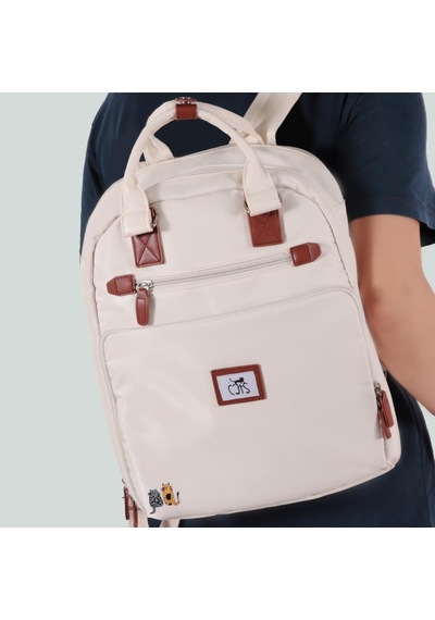 Biggdesign Cats Laptop Sırt Çantası Beyaz