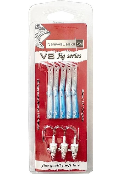 Naniwa Osaka Shi V8 Jig Series 100 MM 10 G Silikon Yem