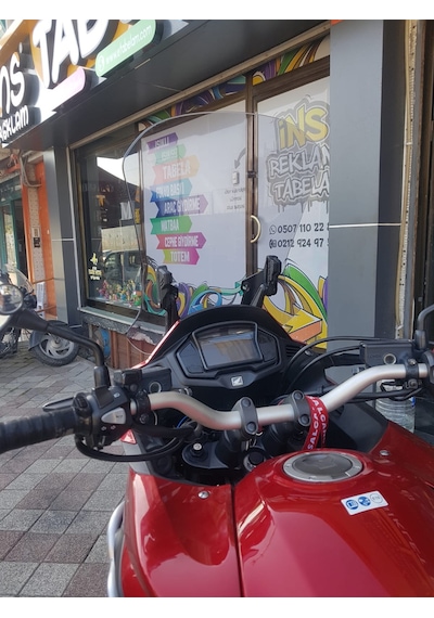 2017-20 Honda Vfr800 Uzun Ön Cam Zeus Açık Füme 56 CM 4 MM