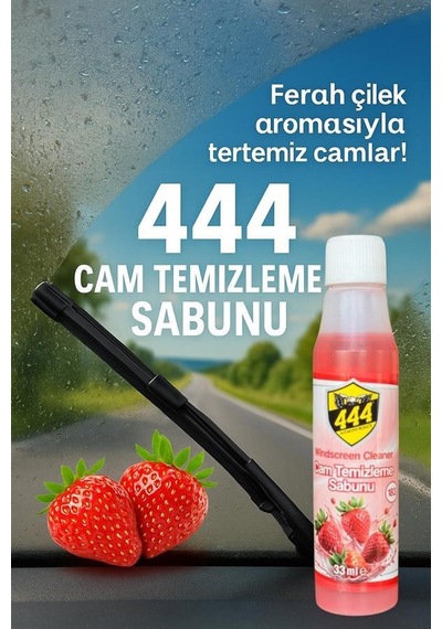 444 Cam Sabunu 33 Ml Çilek Kokulu X 25 Avantajlı Paket