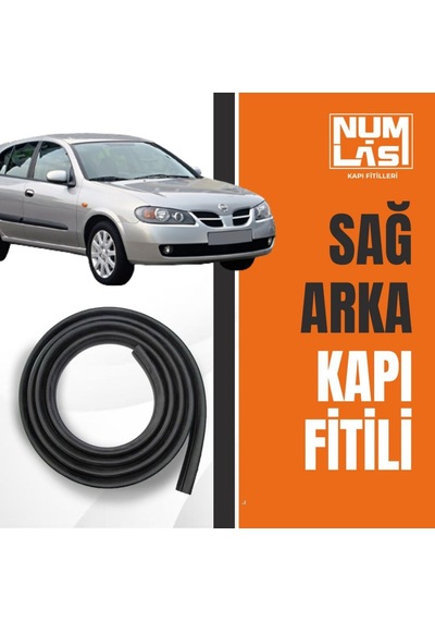 Nissan Almera Hatchback 2000-2006 Sağ Arka Kapı Fitili-a Kalite-numlas-nm5470