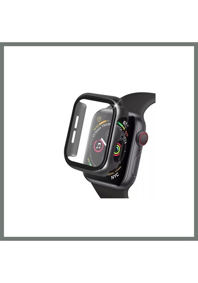 Bezos Watch 41mm Uyumlu Camlı Kasa Ekran Koruyucu - Siyah Mmbz