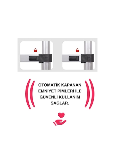 Endokon 13 Basamak - 380 Cm. Teleskopik Alüminyum Merdiven - I Tipi Uzayan Merdiven