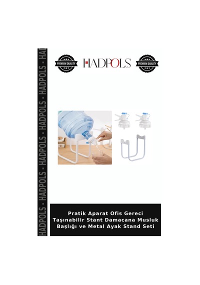 Pratik Aparat Ofis Gereci Taşınabilir Stant Damacana Musluk Başlığı Ve Metal Ayak Stand Seti Çok Renkli