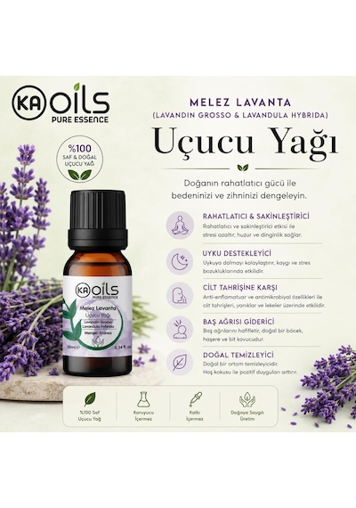 Melez Lavanta Uçucu Yağı 10 Ml Lavandin Lavandula Hybrida Essential Oil Kalıcı Koku Kurutma Topları Ve Uyku Desteği İçin Aromaterapi Yağı Diğer
