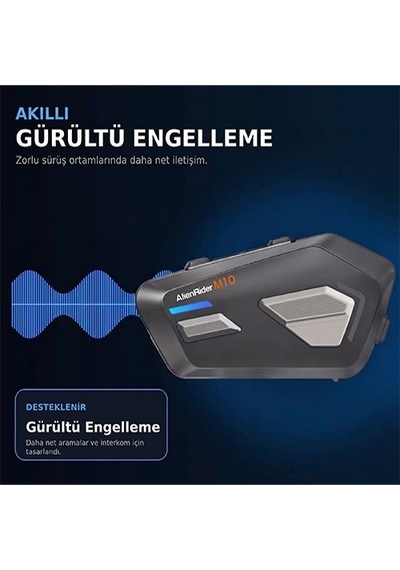 Alienrider M10 Bluetooth Kask İnterkomu - Ip67