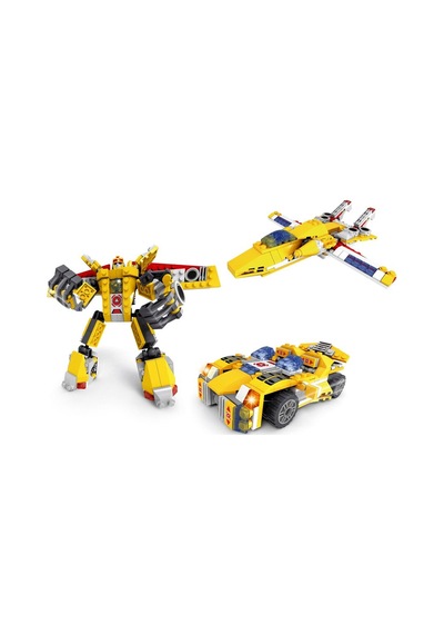 Ausini Assembling Master 3 İn 1 273 Parça Sarı Dönüşen Robot
