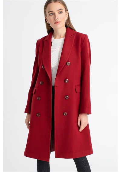 Z6620 Dewberry Bayan Palto-bordo