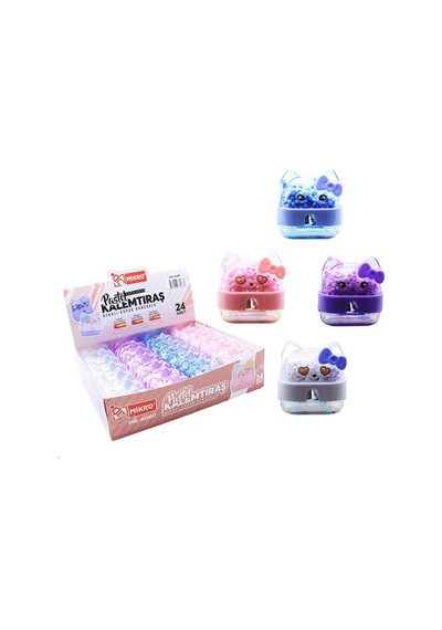 Mikro Mk-4060 Kitty Cute Çift Bıçaklı Kalemtraş