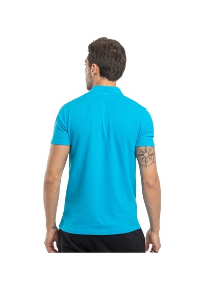 Slazenger SOHO I Erkek Polo Yaka Turkuaz Tişört