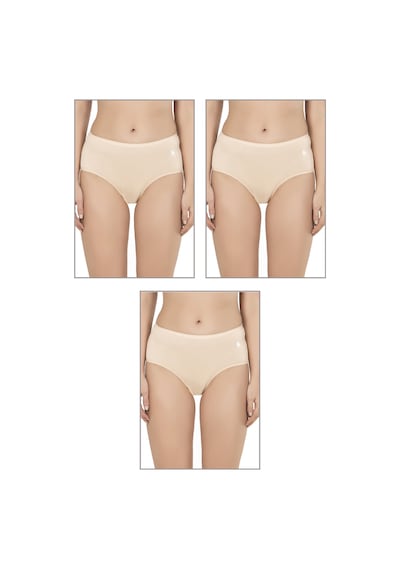 Özkan Underwear Özkan 23922 3'lü Paket Kadın Pamuklu Modal Esnek Yumuşak Yüksek Bel Bato Külot Ten
