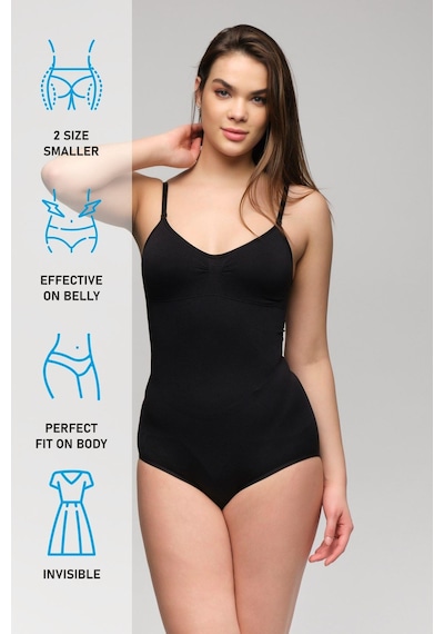 Siyah Mı Emay 1925 Soft Pedli Çıtçıtlı Body Siyah