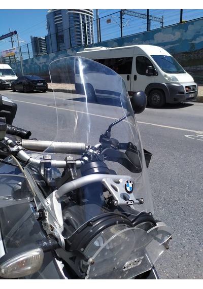 2004-2012 Bmw 1200Gs Uzun Cam Şeffaf 43Cm 4Mm 6Cm Uzun Zeus
