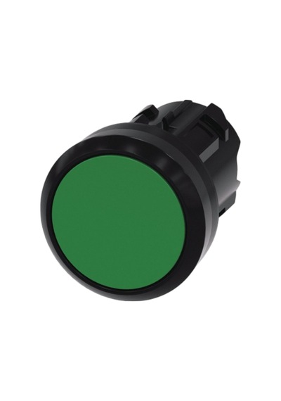Siemens 3su1000-0ab40-0aa0 - 22mm Plastik Yeşil Yaylı Buton Kafası