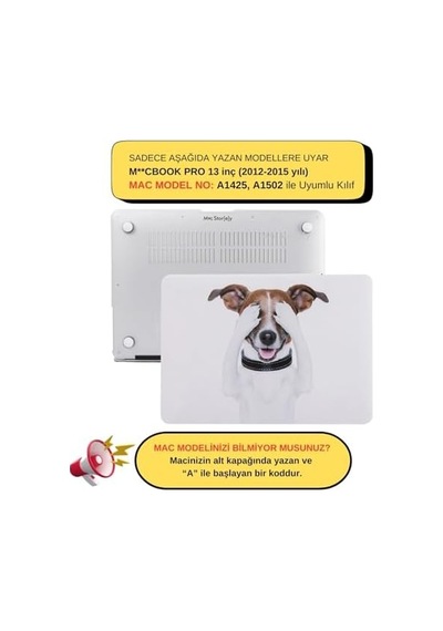 Macbook Pro Retina 13 İnç Kılıf A1425 A1502 Uyumlu Köpek Desenli Sert Kapak Mat Tpu Hard Case İnce Hafif Çizilme Koruyucu Laptop Kılıf Dog 67