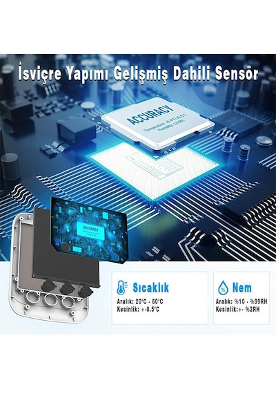 ThermoPro TP359 Akıllı İç Mekan Sıcaklık ve Nem Ölçer Termometre