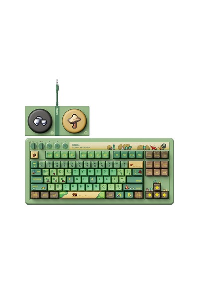 Windows Pc Ve Android İçin Retro 87 Mekanik Klavye, Orman Wonder