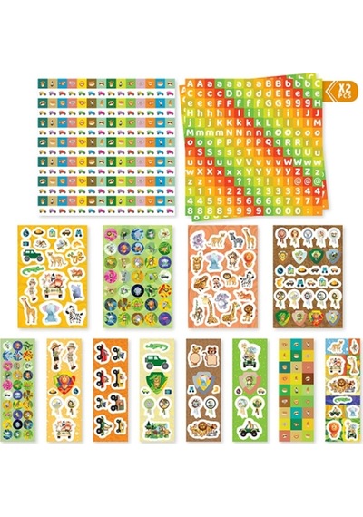 Funny Stickers Safari Çıkartma Kutusu