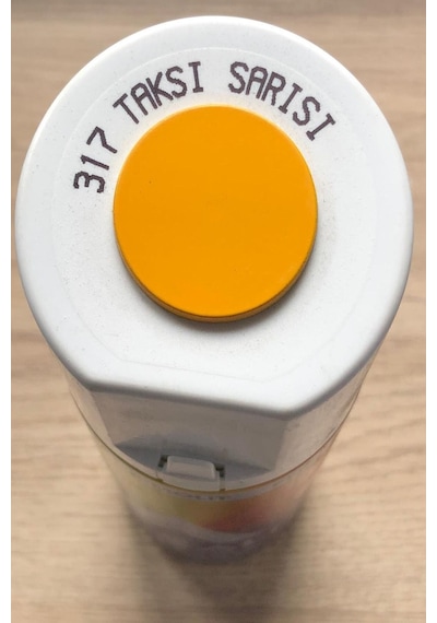 Taksi Sarısı Sarı 317 Alüminyum-ahşap-plastik-demir-metal-sprey Boyama 400 Ml 317-taksi Sarısı