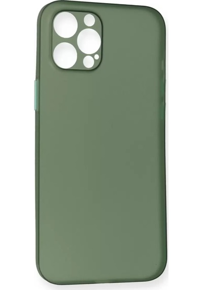 Newface Apple iPhone Uyumlu 12 Pro Max Kılıf Pp Ultra İnce Kapak - Yeşil