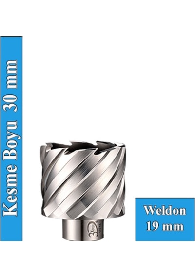 3Keego 45 x 30 mm HSS Manyetik Matkap Ucu SHC30