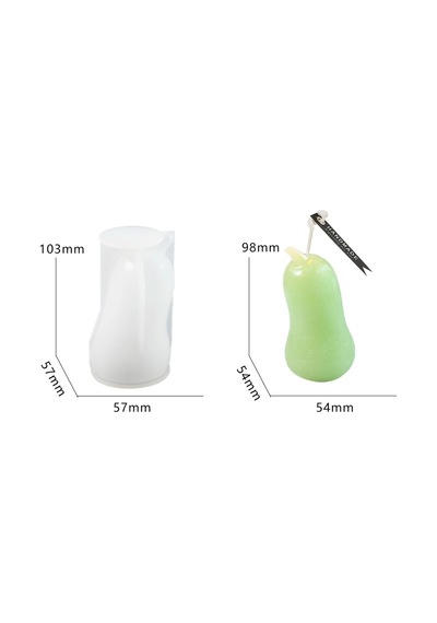 Epoksi Silikon Uzun Kabak Beton Taş Tozu Alçı Kalıbı 10.3x5.7 Cm