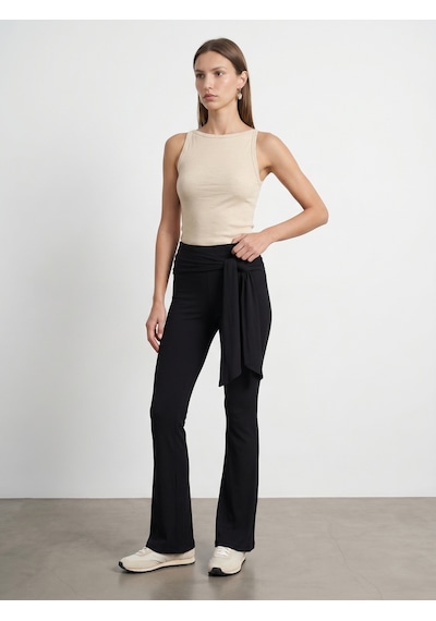 Dilvin 32892 Halter Yaka Top-bej Melanj