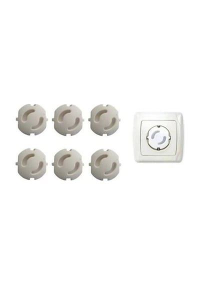 Cateksss Priz Kapağı, Bebek ve Çocuk Güvenlik Koruma Piriz Kapatıcı Beyaz - 20 Li Paket