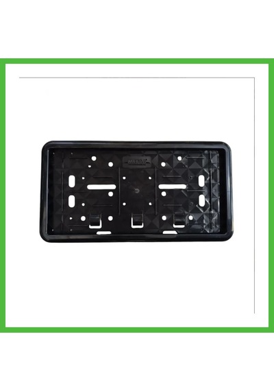 Vaveni Çerçeveli Motosiklet Plakalık Plaka Altlığı Siyah 26x17cm 1 Adet Arz