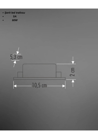 Cata Ct-2674 Şerit Led Trafosu 5a 60w - 10 Lu Paket