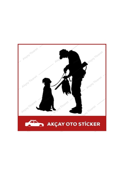 Hunting Avcı Sticker Avcı Oto Sticker Araba Sticker Araç Sticker