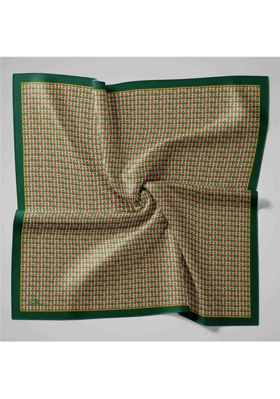 Silk Home Olinda Eşarp 48005-12 Yeşil, Soğan Kabuğu, Sarı