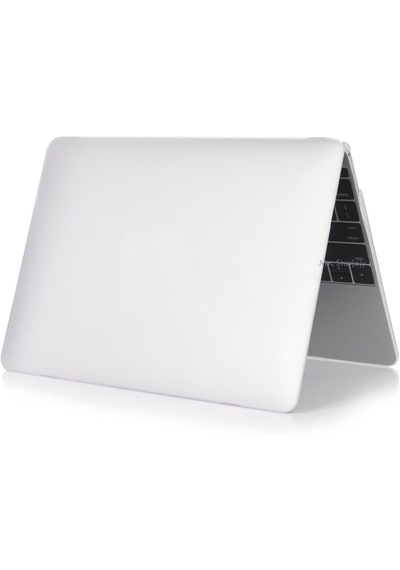 Macbook Air 13.6 İnç A2681 Uyumlu M2 - A3113 M3 A3240 M4 Çip Kılıf Hardcase Beyaz