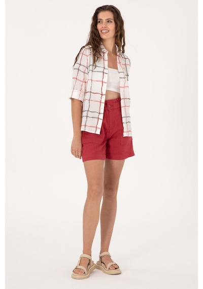 U.s. Polo Assn. Kadın Vişne Şort / Bermuda 50300655-vr223 Vişne