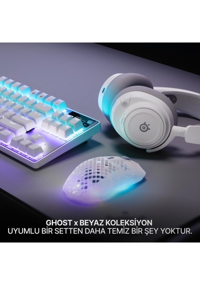 Steelseries Aerox 3 Wireless Gen 2 - Ghost 4k Kablosuz Gaming Mouse