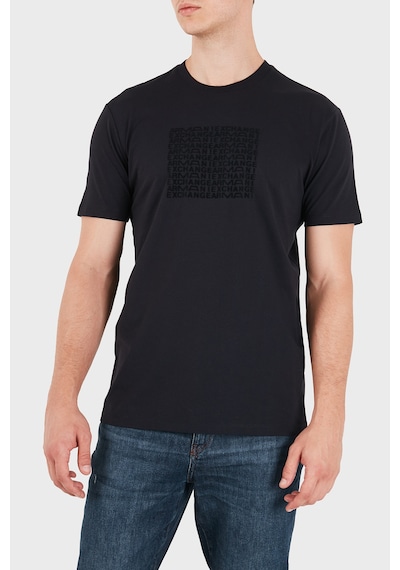 Armani Exchange Pamuklu Logolu Regular Fit Bisiklet Yaka T Shirt Erkek T Shirt Xm003044 Af21323 Ub101 Lacivert