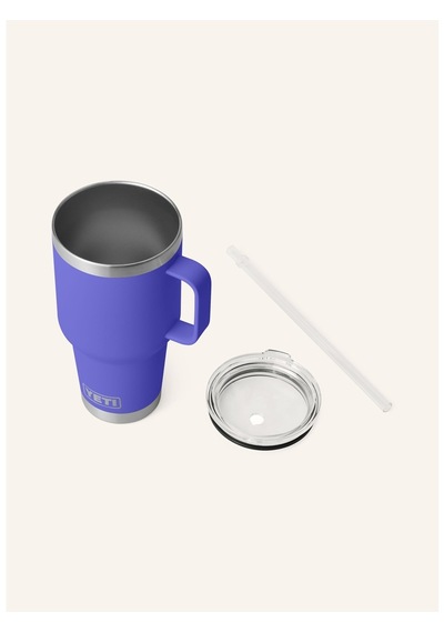 Yeti Termal Kupa 1l , Çift Cidarlı, Paslanmaz Çelik, Pipetli Ve Saplı Mavi