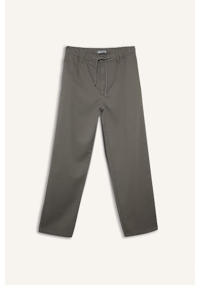Defacto Beli Bağcıklı Wide Leg Pantolon F6131ax25augr169 Gri