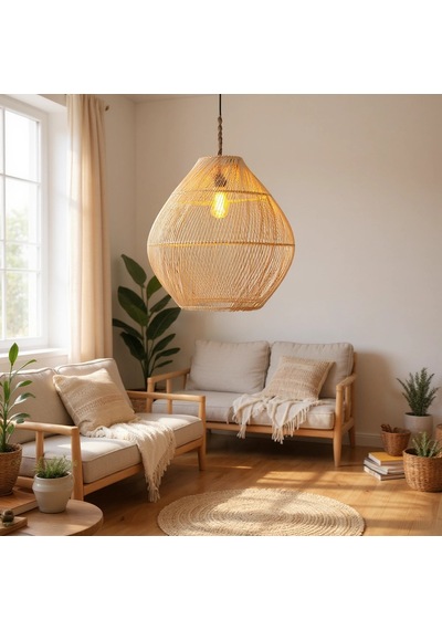 Rattan Gaia Yan Modeli Saman Sarısı