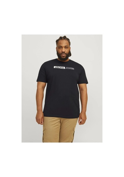 Jack & Jones Plus Tişört Plus Logolu Tişört Black