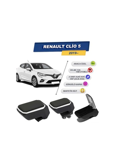 Cross Auto Accessorıes Renault Clio 5 2019 Sonrası İle Uyumlu Geçmeli Kolçak, Kol Dayama - A+ Kalite