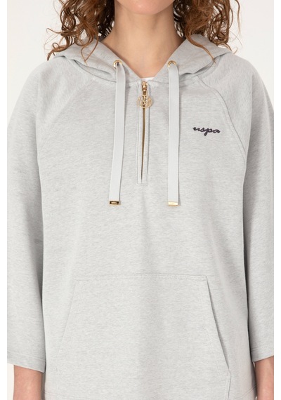 U.S. Polo Assn. U.s. Polo Assn. Kadın Gri Melanj Sweatshirt 50319959-vr086