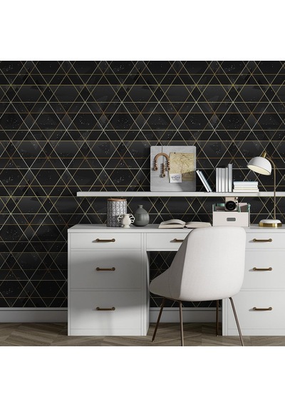 Lüks Kozmik Desenli Geometrik Duvar Kağıdı, Kendinden Yapışkanlı Çok Amaçlı Pvc Folyo, Dıy Duvar Kağıdı 66x264 Cm