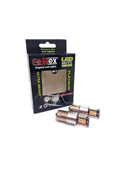 Femex Py21W-1156-Bau15S-9W 150 Tek Duy Led Sinyal Ampul Çapraz T N11.2102